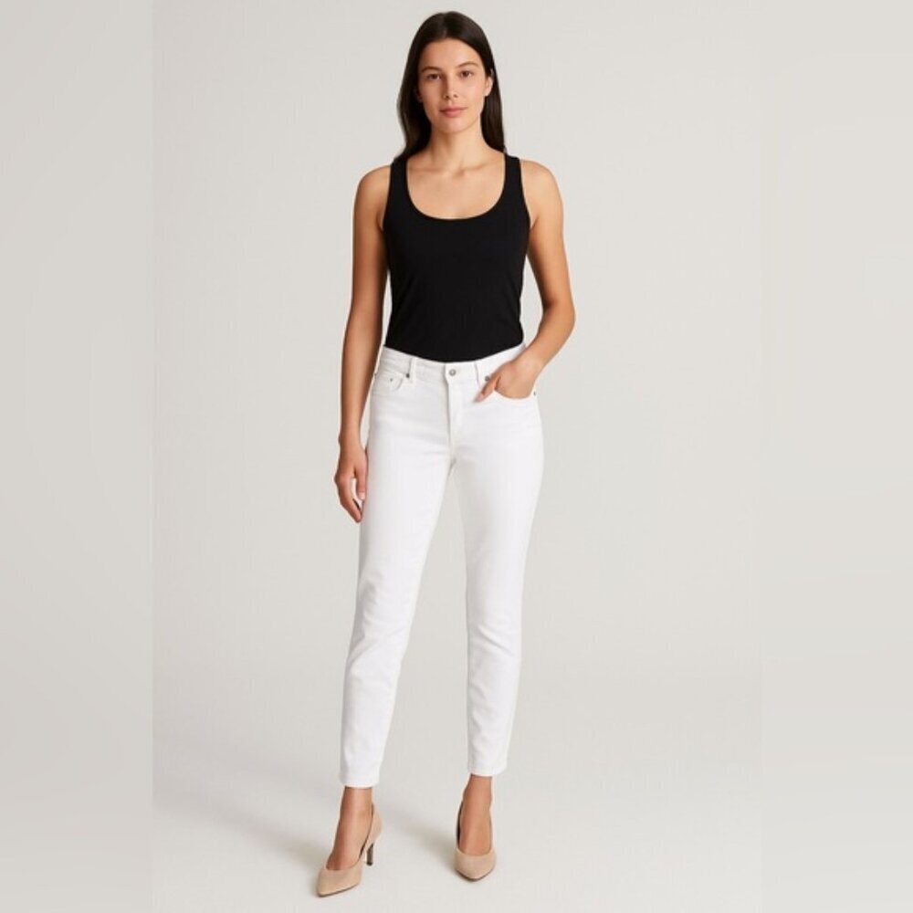DKNY Ludlow High Rise White Skinny Jeans - Size 27